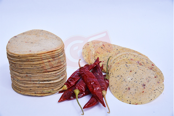 Red chilli appalam papad manufacturers